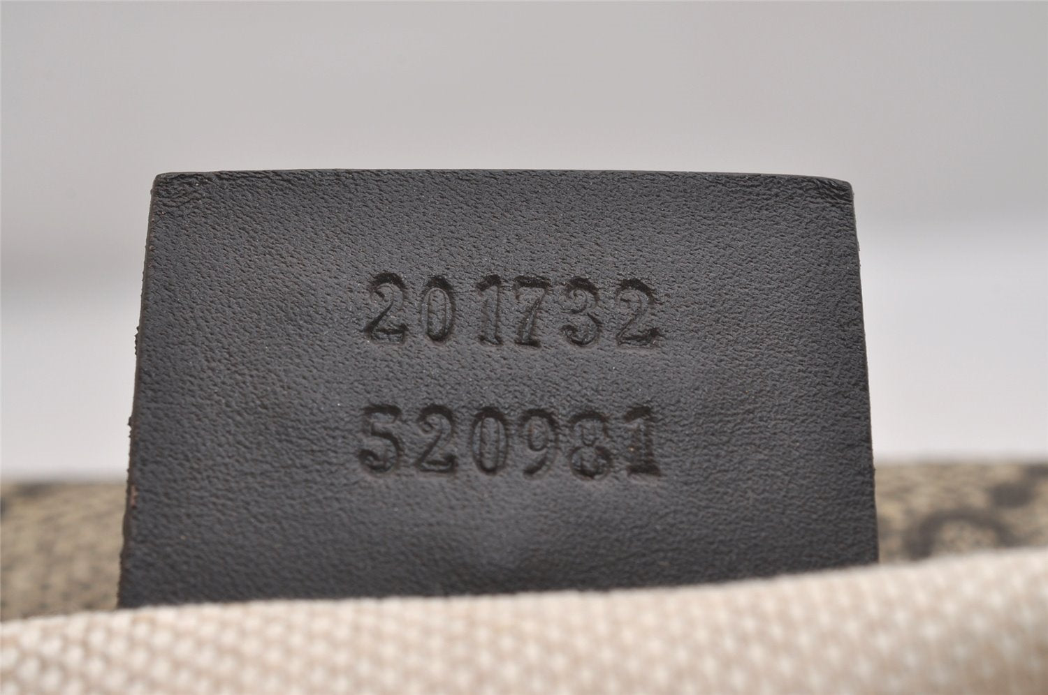 Authentic GUCCI Shoulder Cross Body Bag GG PVC Leather 201732 Brown 2343I