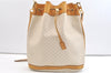 Authentic GUCCI Micro GG PVC Leather Shoulder Cross Drawstring Bag Beige 2343K