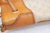 Authentic GUCCI Micro GG PVC Leather Shoulder Cross Drawstring Bag Beige 2343K