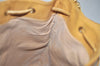 Authentic GUCCI Micro GG PVC Leather Shoulder Cross Drawstring Bag Beige 2343K