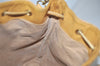 Authentic GUCCI Micro GG PVC Leather Shoulder Cross Drawstring Bag Beige 2343K