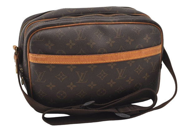 Authentic Louis Vuitton Monogram Reporter PM Shoulder Cross Bag M45254 LV 2344J
