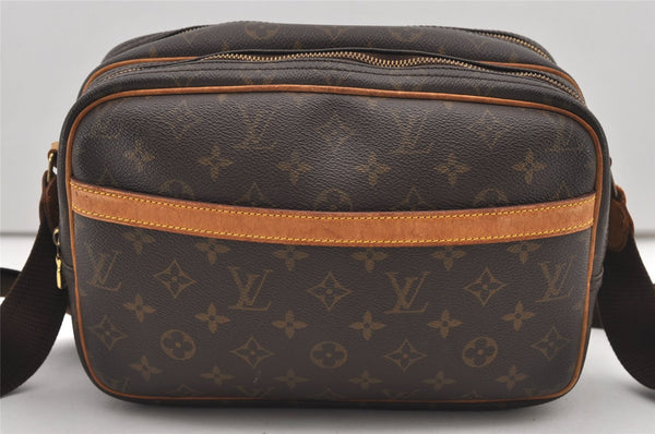 Authentic Louis Vuitton Monogram Reporter PM Shoulder Cross Bag M45254 LV 2344J