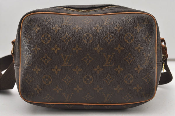 Authentic Louis Vuitton Monogram Reporter PM Shoulder Cross Bag M45254 LV 2344J