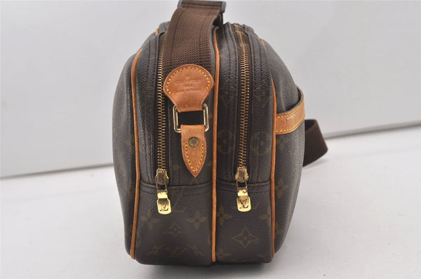 Authentic Louis Vuitton Monogram Reporter PM Shoulder Cross Bag M45254 LV 2344J