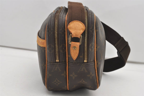 Authentic Louis Vuitton Monogram Reporter PM Shoulder Cross Bag M45254 LV 2344J