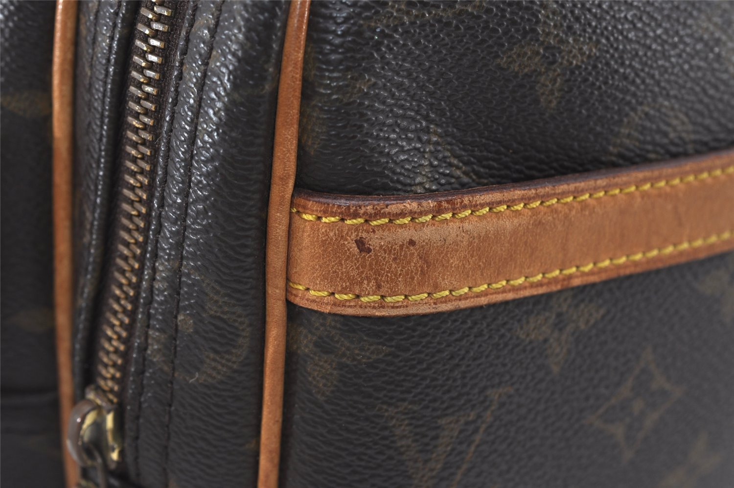 Authentic Louis Vuitton Monogram Reporter PM Shoulder Cross Bag M45254 LV 2344J