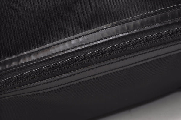 Authentic GUCCI Vintage Shoulder Cross Body Bag Nylon Leather Black 2344K