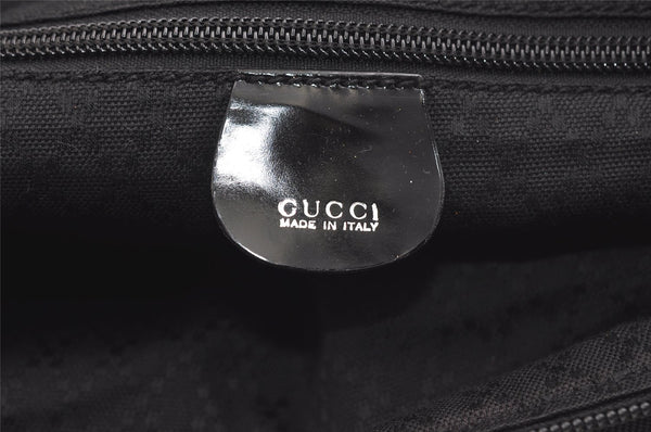 Authentic GUCCI Vintage Shoulder Cross Body Bag Nylon Leather Black 2344K