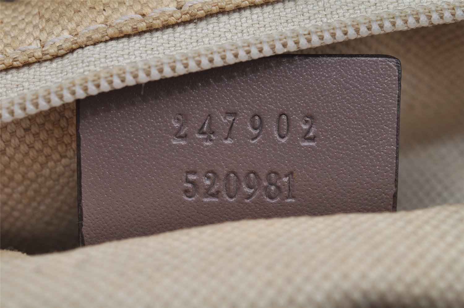 Authentic GUCCI Sukey 2Way Tote Hand Bag GG Canvas Leather 247902 Brown 2345I