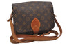 Authentic Louis Vuitton Monogram Cartouchiere MM M51253 Shoulder Cross Bag 2345J