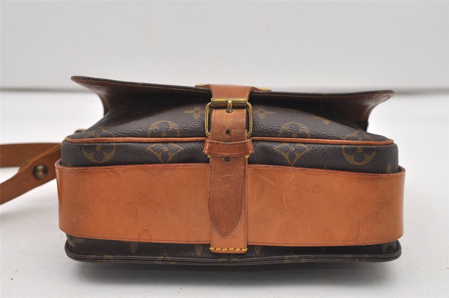 Authentic Louis Vuitton Monogram Cartouchiere MM M51253 Shoulder Cross Bag 2345J