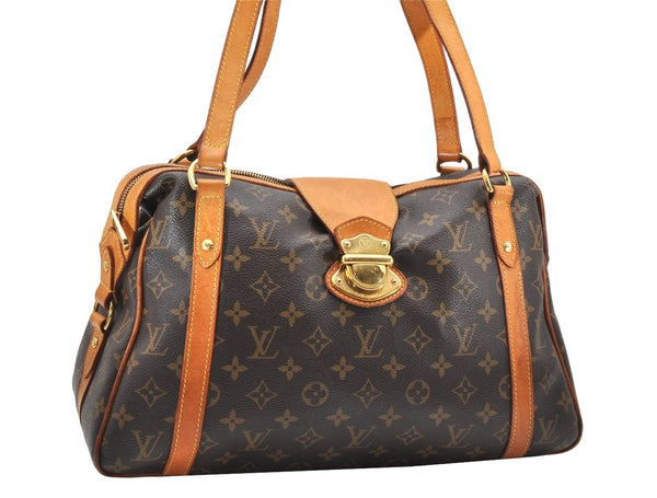 Authentic Louis Vuitton Monogram Stresa PM Shoulder Tote Bag M51186 LV 2345K