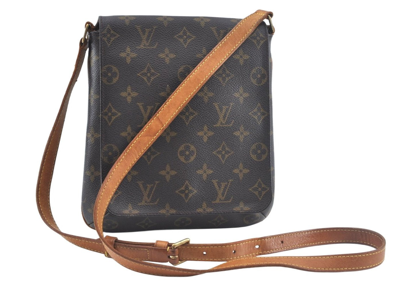 Auth Louis Vuitton Monogram Musette Salsa M51387 Long Shoulder Cross Bag 2346J