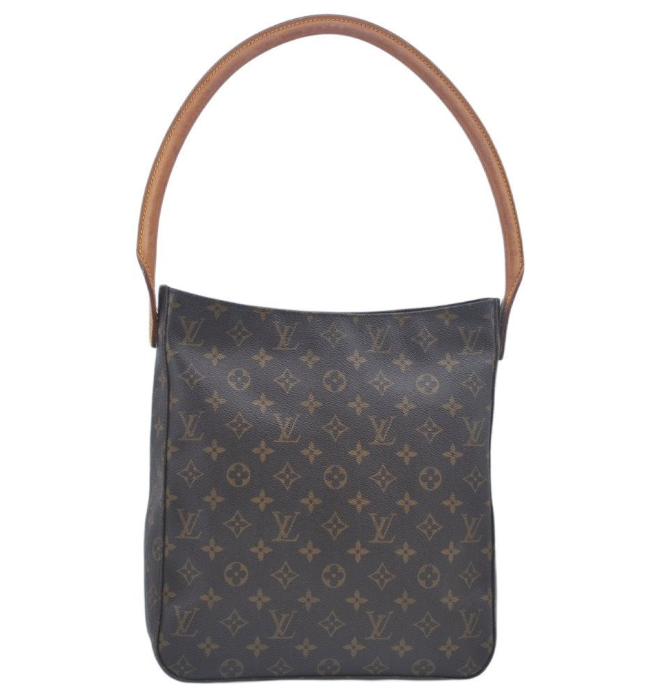 Authentic Louis Vuitton Monogram Looping GM Shoulder Bag M51145 LV 2346K