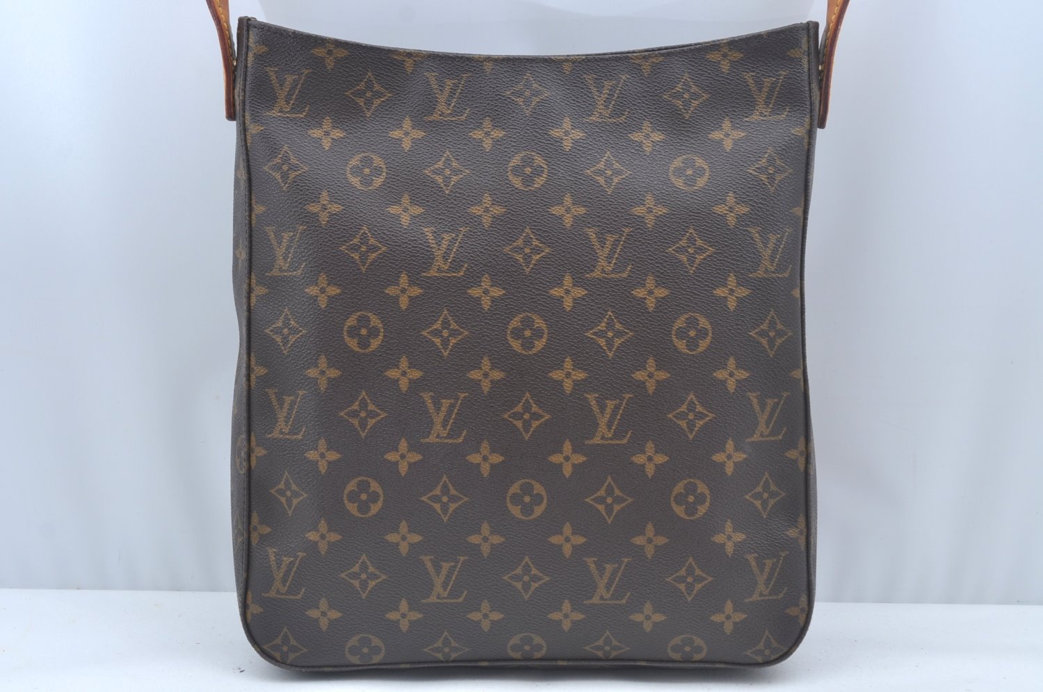Authentic Louis Vuitton Monogram Looping GM Shoulder Bag M51145 LV 2346K