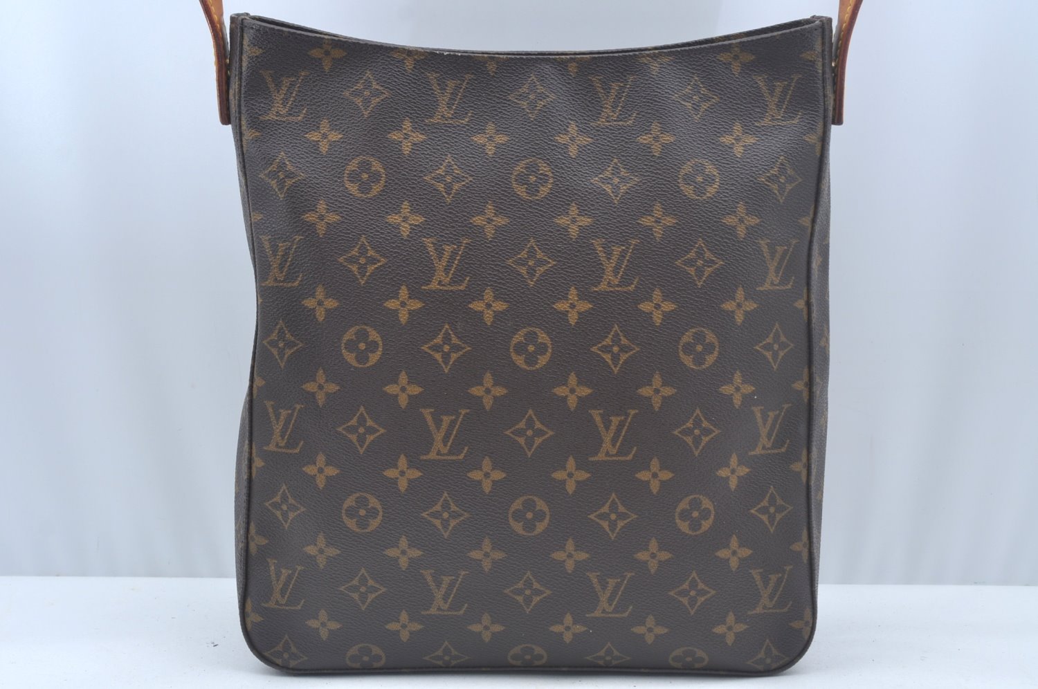 Authentic Louis Vuitton Monogram Looping GM Shoulder Bag M51145 LV 2346K
