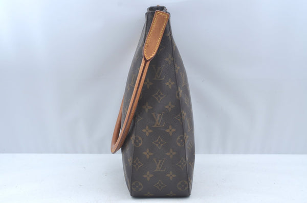 Authentic Louis Vuitton Monogram Looping GM Shoulder Bag M51145 LV 2346K