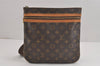 Auth Louis Vuitton Monogram Pochette Bosphore Shoulder Cross Bag M40044 LV 2347J