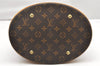 Authentic Louis Vuitton Monogram Bucket GM Shoulder Tote Bag M42236 LV 2347K