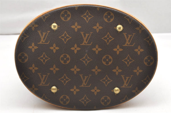 Authentic Louis Vuitton Monogram Bucket GM Shoulder Tote Bag M42236 LV 2347K