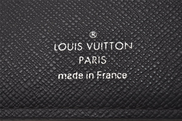 Authentic Louis Vuitton Damier Graphite Portefeuille Brazza N62665 Wallet 2348I