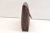 Authentic CELINE Macadam Blason Pattern Clutch Bag Purse PVC Leather Brown 2349K