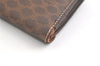 Authentic CELINE Macadam Blason Pattern Clutch Bag Purse PVC Leather Brown 2349K