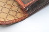 Authentic CELINE Macadam Blason Pattern Clutch Bag Purse PVC Leather Brown 2349K