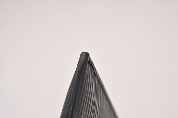 Authentic Louis Vuitton Epi Card Case Purse Black LV 2351I