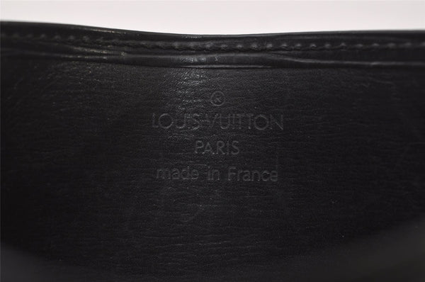 Authentic Louis Vuitton Epi Card Case Purse Black LV 2351I
