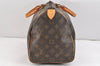 Authentic Louis Vuitton Monogram Speedy 35 Hand Boston Bag M41524 LV 2351K