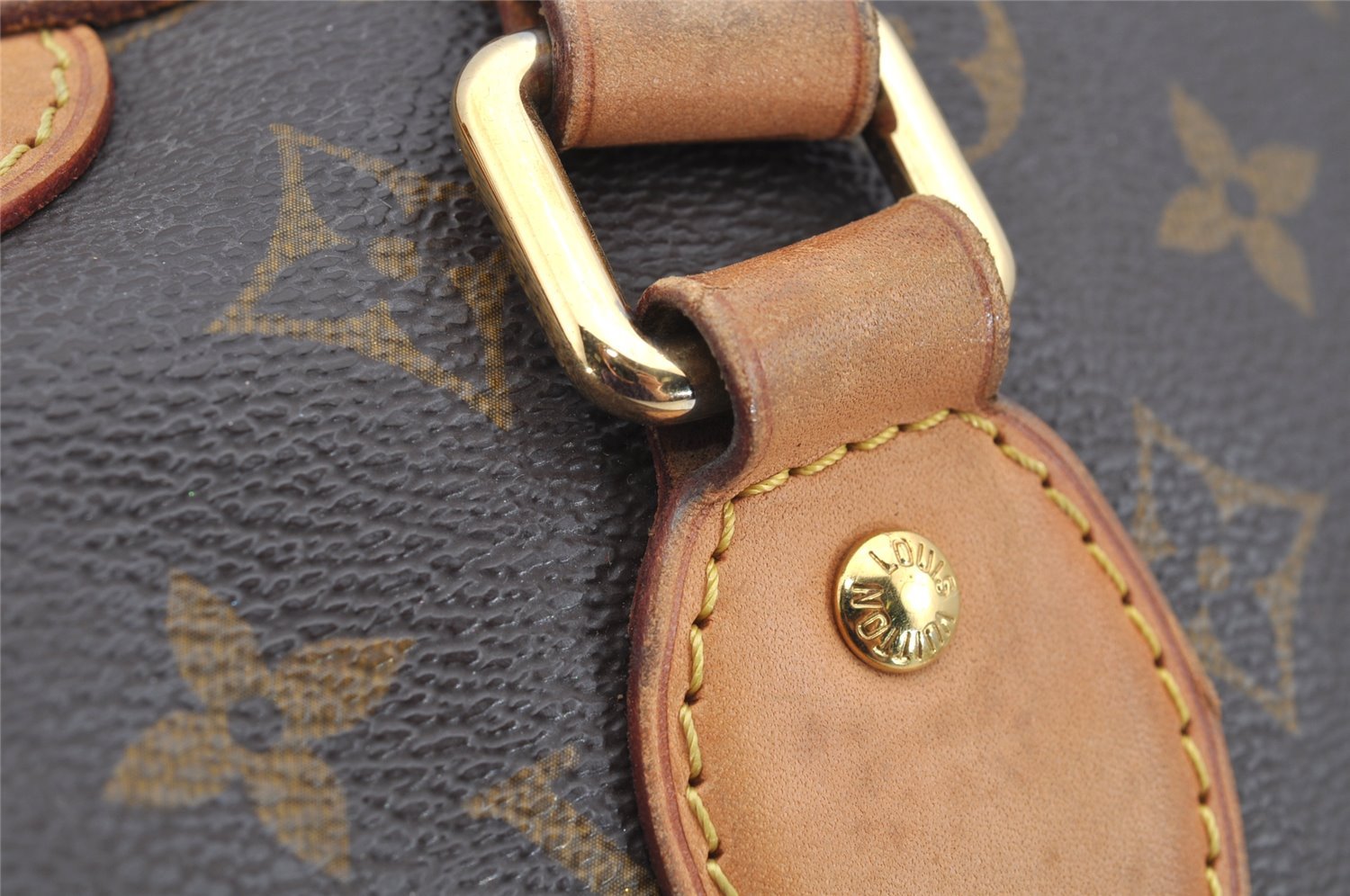 Authentic Louis Vuitton Monogram Palermo PM Shoulder Tote Bag M40145 LV 2352I