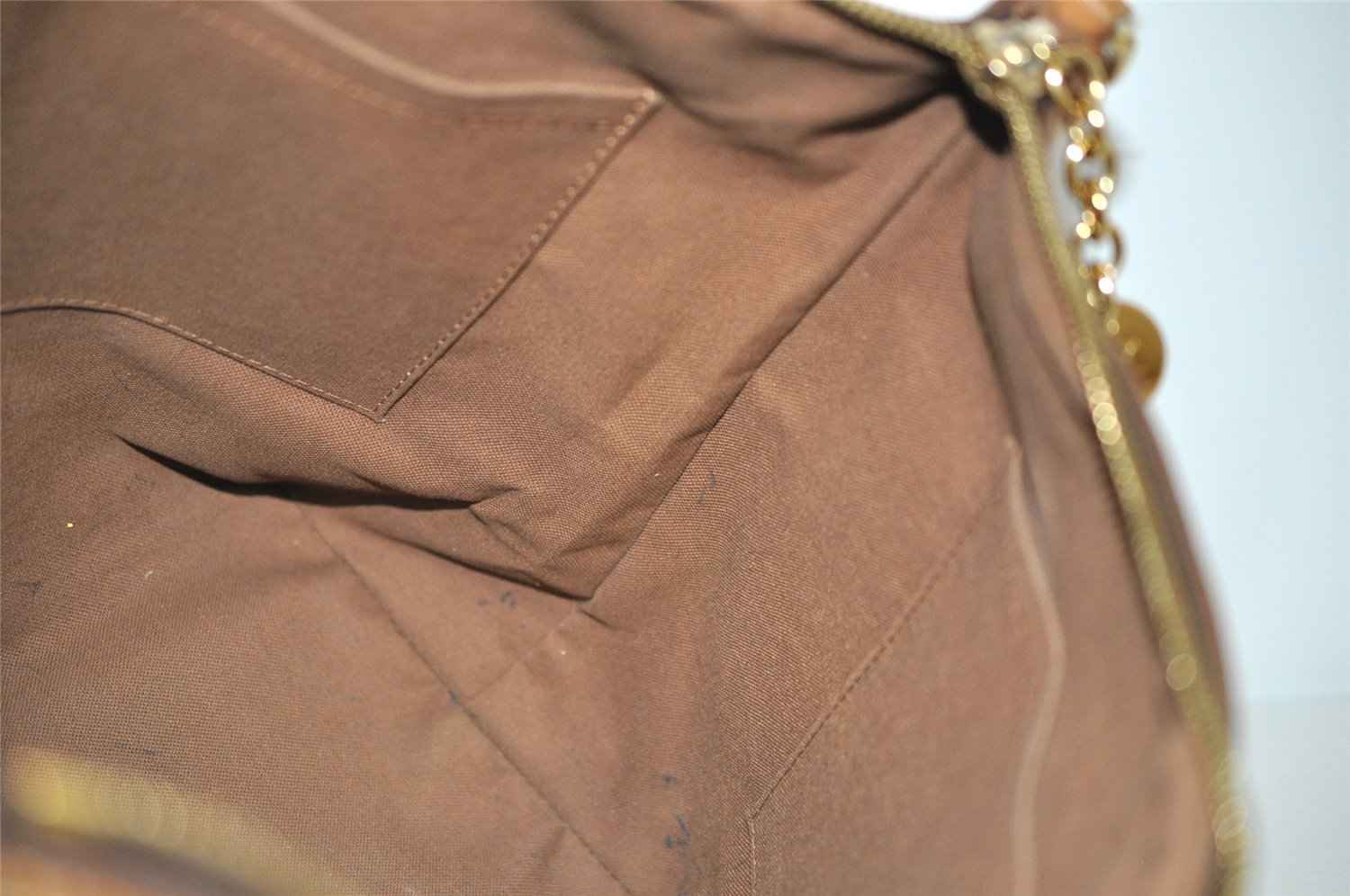 Authentic Louis Vuitton Monogram Palermo PM Shoulder Tote Bag M40145 LV 2352I