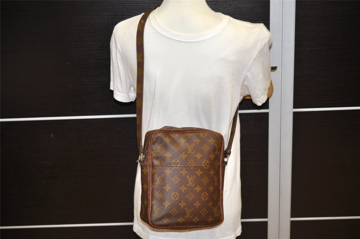 Auth Louis Vuitton Monogram Petit Marceau Shoulder Cross Bag Old Model LV 2352K