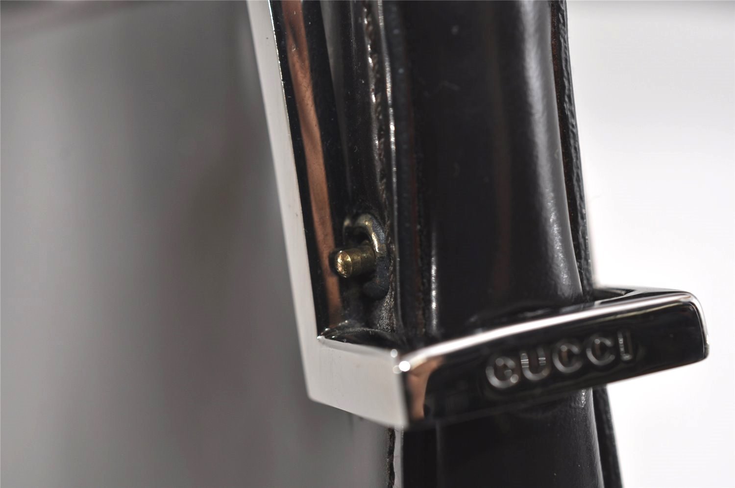 Authentic GUCCI Vintage Shoulder Bag Purse Leather 0013193 Brown 2354I