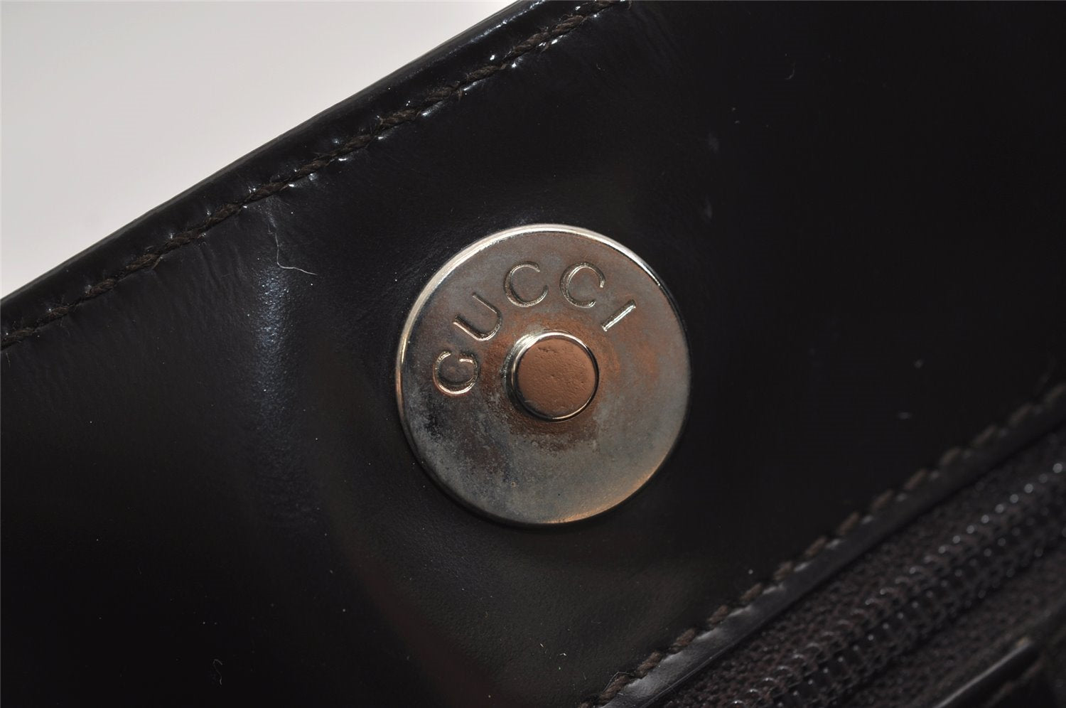 Authentic GUCCI Vintage Shoulder Bag Purse Leather 0013193 Brown 2354I