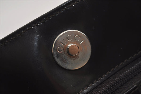 Authentic GUCCI Vintage Shoulder Bag Purse Leather 0013193 Brown 2354I