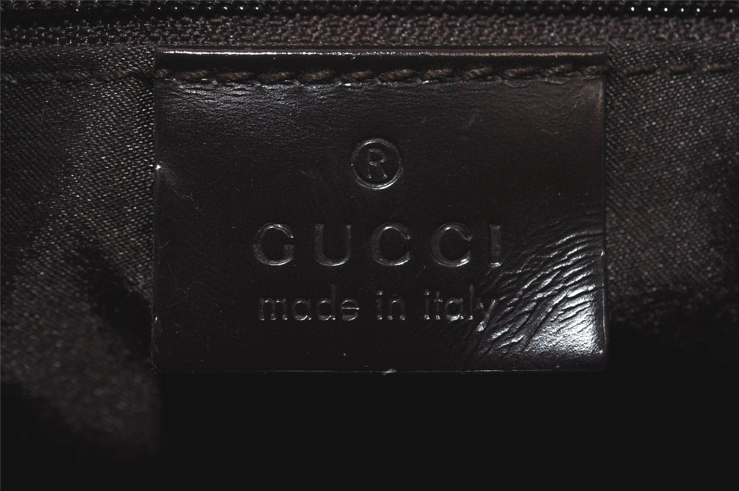 Authentic GUCCI Vintage Shoulder Bag Purse Leather 0013193 Brown 2354I