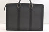 Auth Louis Vuitton Taiga Porte Documents Lozan 2Way Briefcase Black Junk 2354K