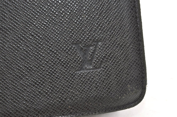 Auth Louis Vuitton Taiga Porte Documents Lozan 2Way Briefcase Black Junk 2354K