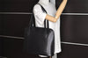 Authentic Louis Vuitton Epi Lussac Shoulder Tote Bag Black M52282 LV 2355J