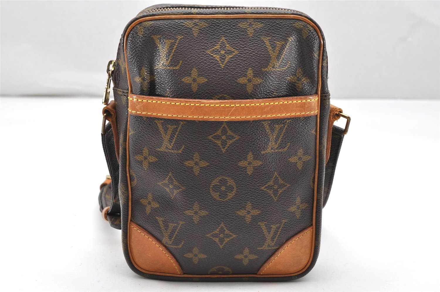 Authentic Louis Vuitton Monogram Danube Shoulder Cross Body Bag M45266 LV 2355K