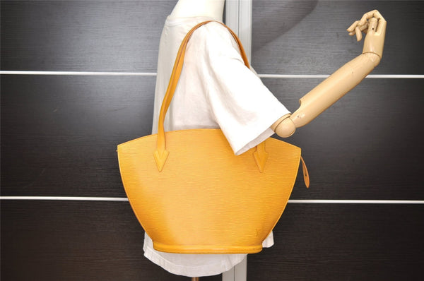 Auth Louis Vuitton Epi Saint Jacques Shopping Shoulder Bag M52269 Yellow 2356J