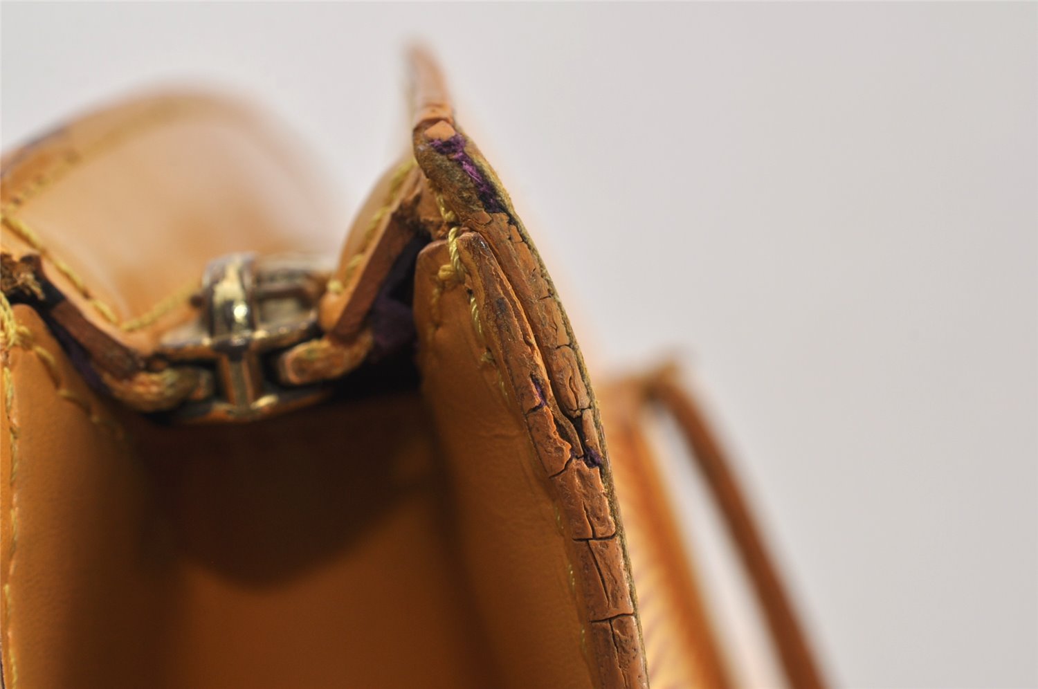 Auth Louis Vuitton Epi Saint Jacques Shopping Shoulder Bag M52269 Yellow 2356K