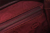 Authentic Cartier Must de Cartier Clutch Hand Bag Leather Bordeaux Red 2357I