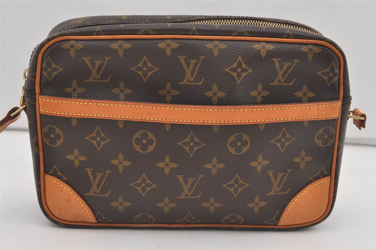 Authentic Louis Vuitton Monogram Trocadero 27 Shoulder Bag M51274 Junk 2357J