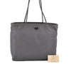 Authentic PRADA Nylon Tessuto City Shoulder Tote Bag B7351 Gray 2357K