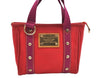 Authentic Louis Vuitton Antigua Cabas PM Hand Bag Red Purple M40037 LV 2358J