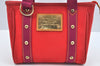 Authentic Louis Vuitton Antigua Cabas PM Hand Bag Red Purple M40037 LV 2358J